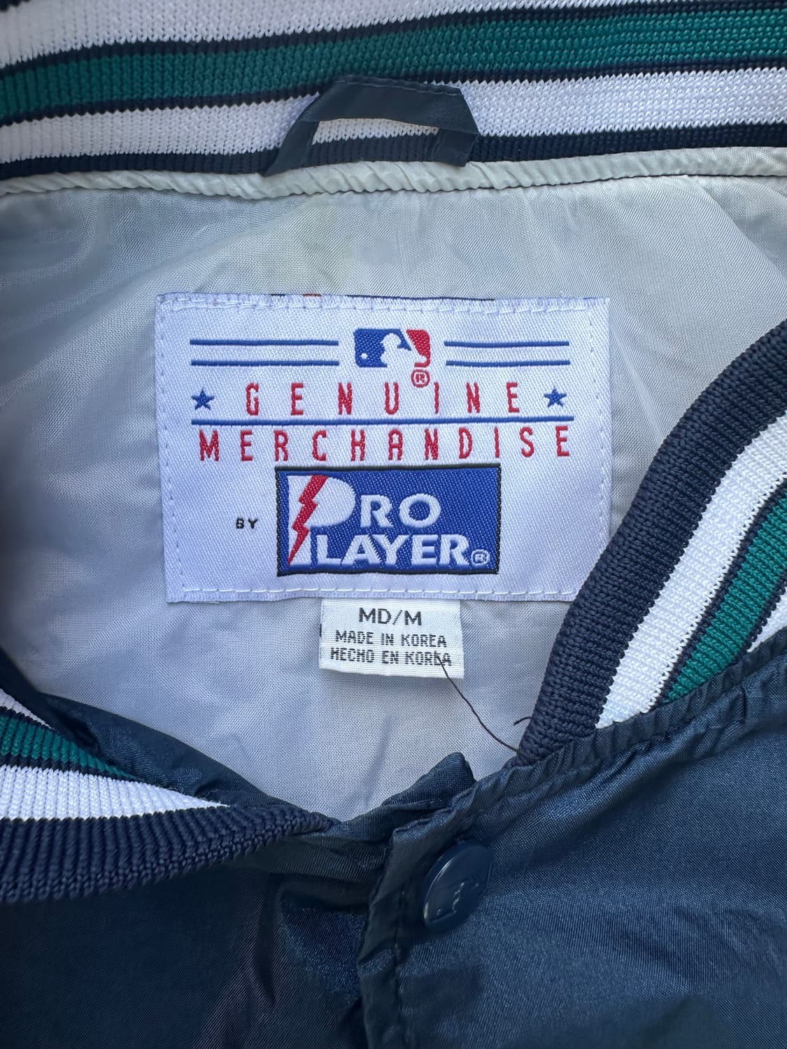 빈티지 90s MLB Pro Player 시애틀 매리너스 베이스볼 자켓  상품이미지4