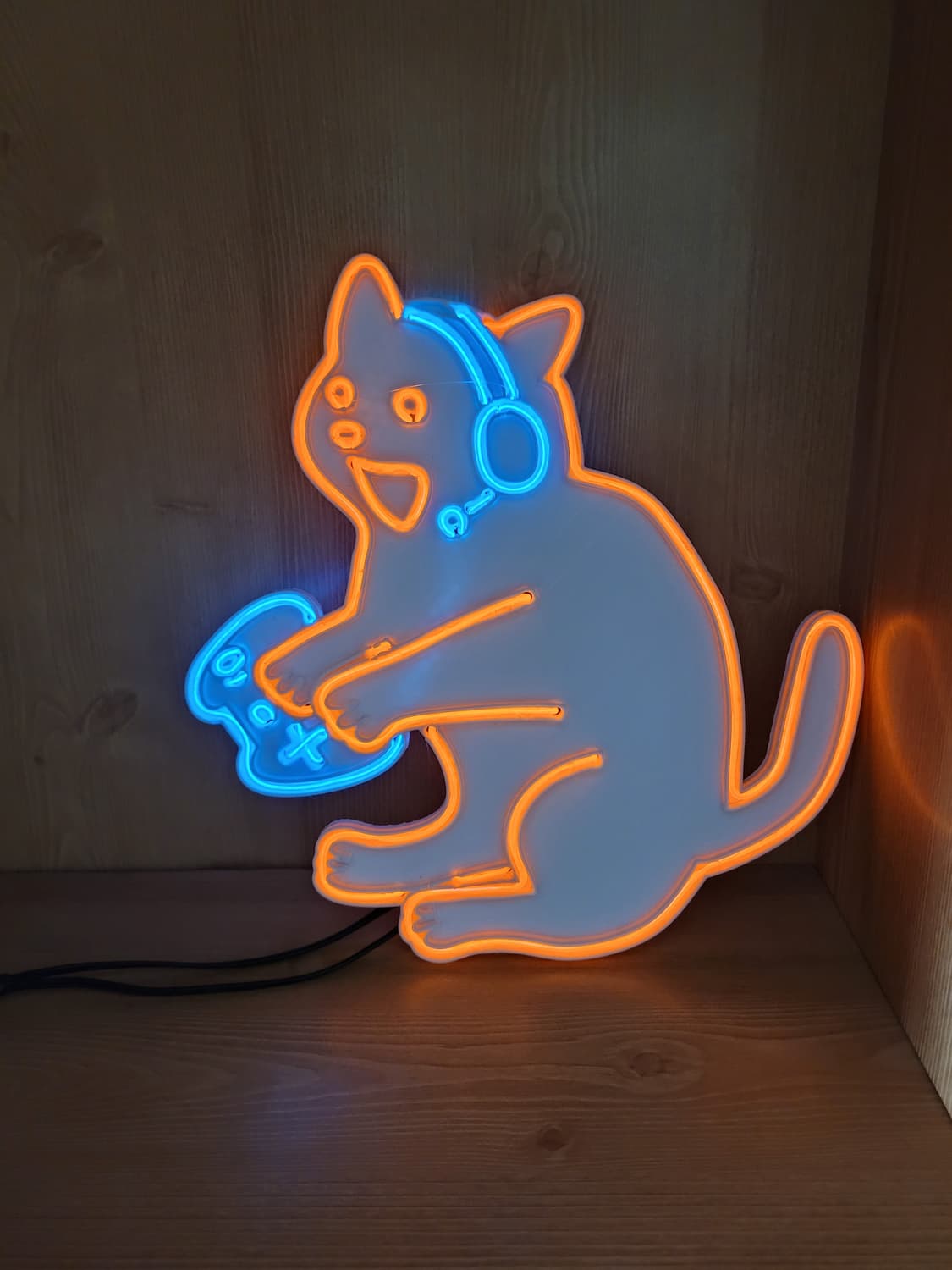 네온사인 고양이 게임 게이머 led 조명 램프 무드등 상품이미지5