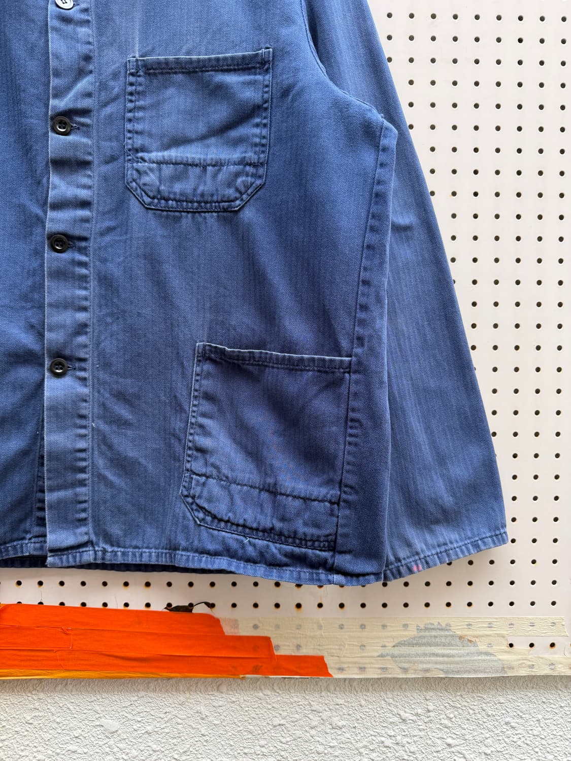 OLD VINTAGE FADED HBT FRENCH 헤링본프렌치워크자켓 상품이미지6