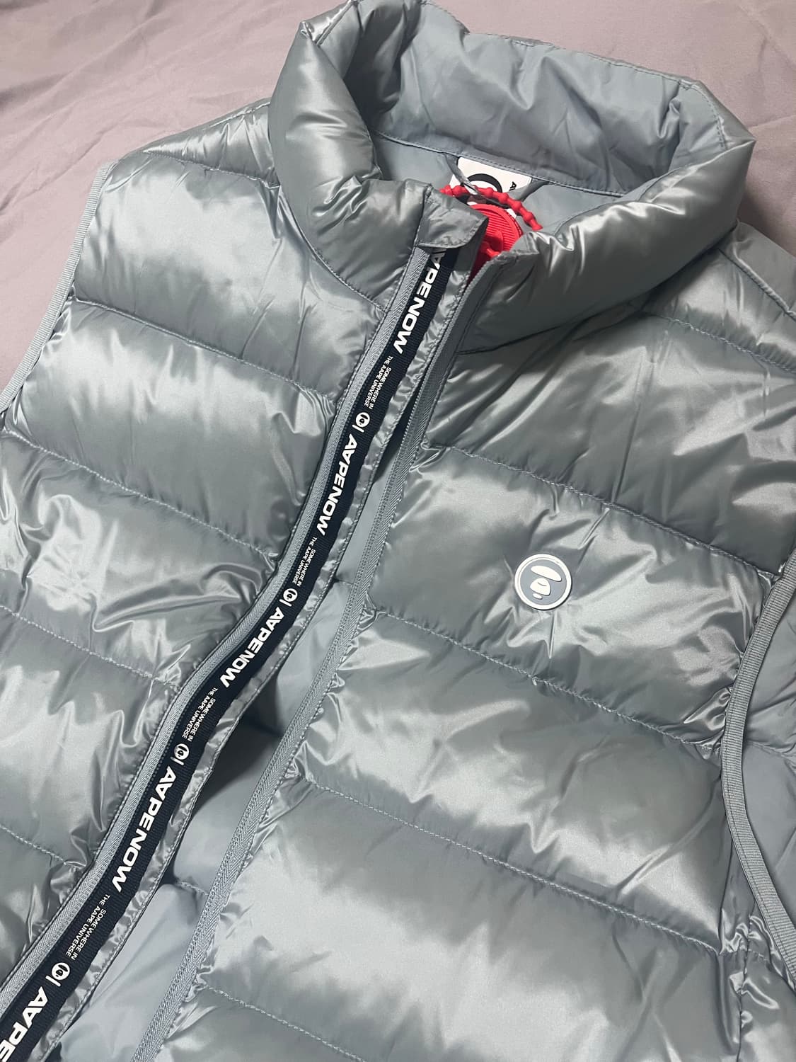 에이프 조끼패딩 블루그레이 상품이미지1