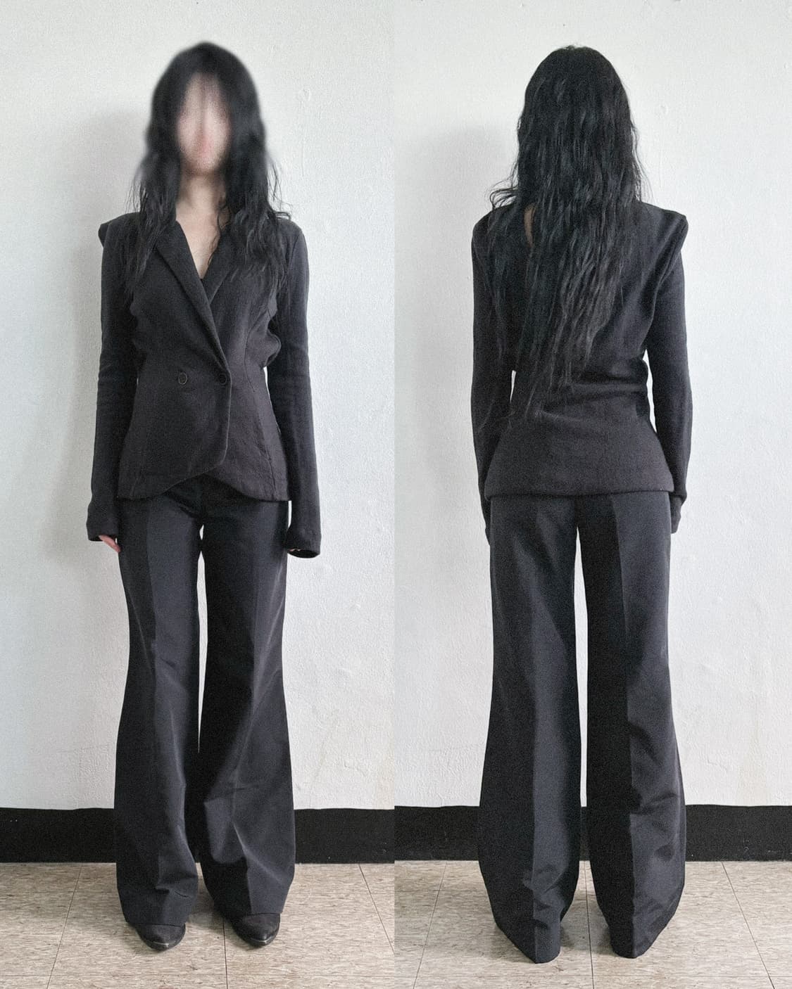 구찌 부츠컷 플레어 나일론 트라우져 상품이미지1