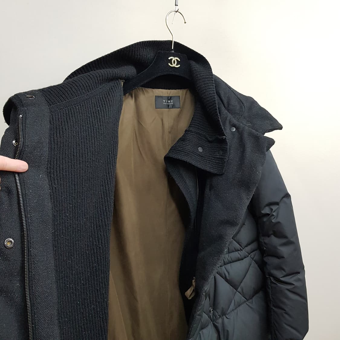 한섬 타임 이중잠금 퀄팅 패딩 82-94-160사이즈 상품이미지6
