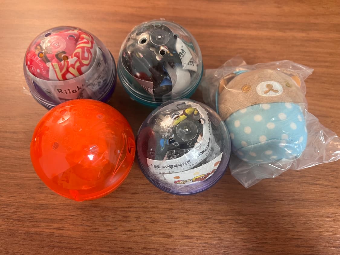 리락쿠마 파우치 키링 가챠 일괄 상품이미지1