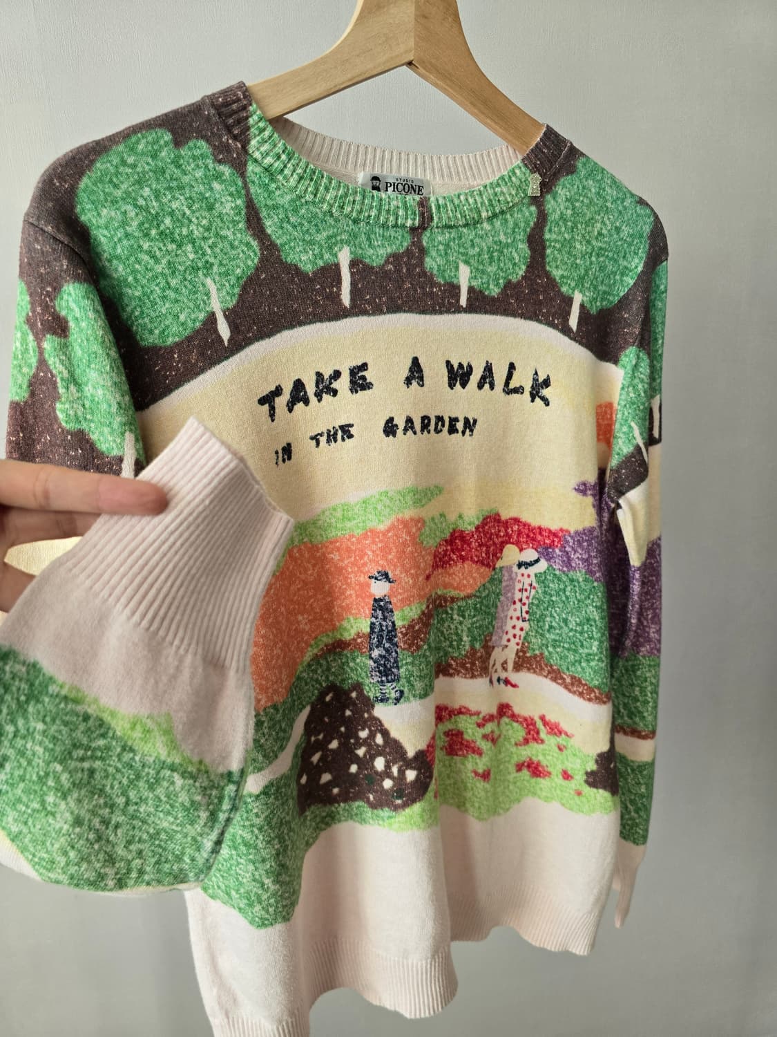 STUDIO 피코네 ROMA 그래픽 니트 상품이미지5