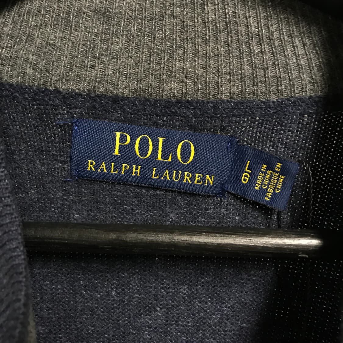 폴로 랄프로렌 니트 집업 네이비 L 상품이미지4