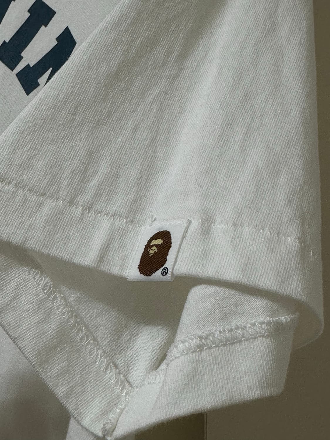 베이프 체크 칼리지 반팔 티셔츠 M 상품이미지6