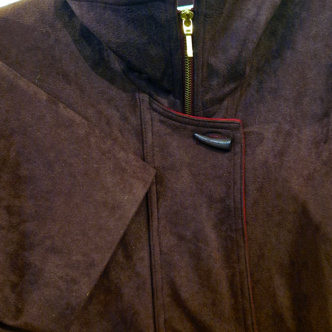 빈티지 스웨이드 스타일 하프 더플 코트 상품이미지2