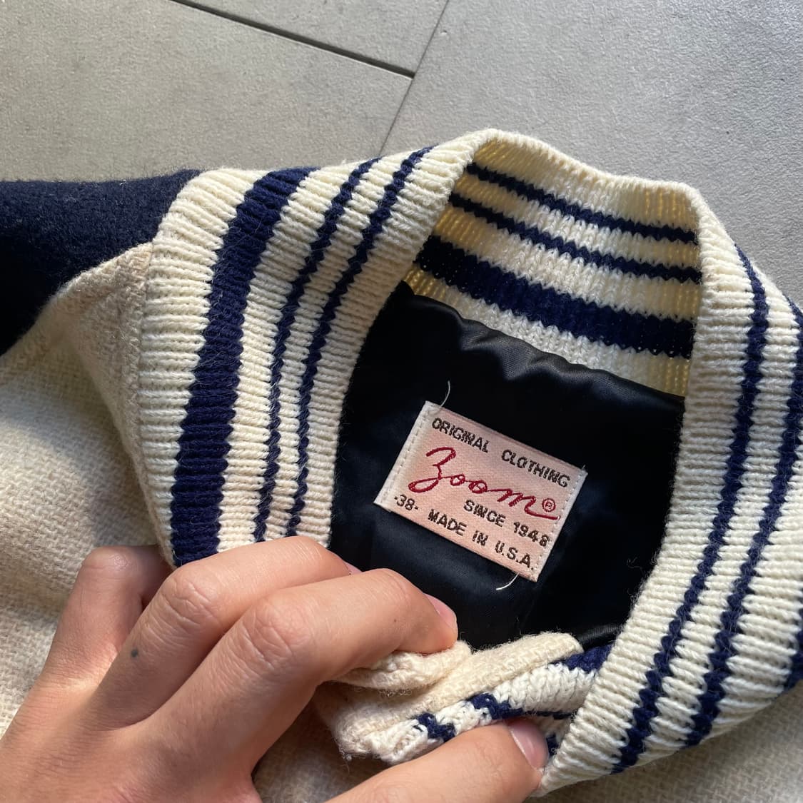 70-80s USA 리넨 재킷 상품이미지3