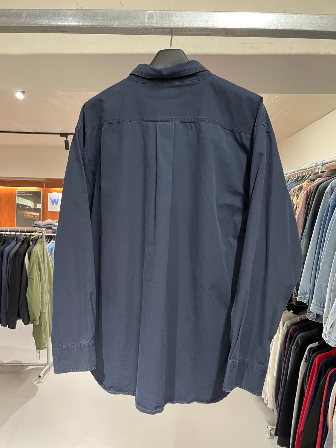 빈티지 워크 셔츠 (navy) 상품이미지5