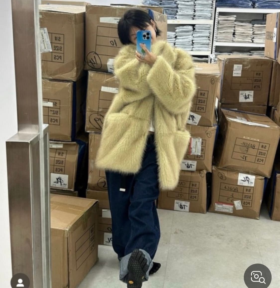 플리즈프로젝트 베이지 퍼(1회착용) 상품이미지3