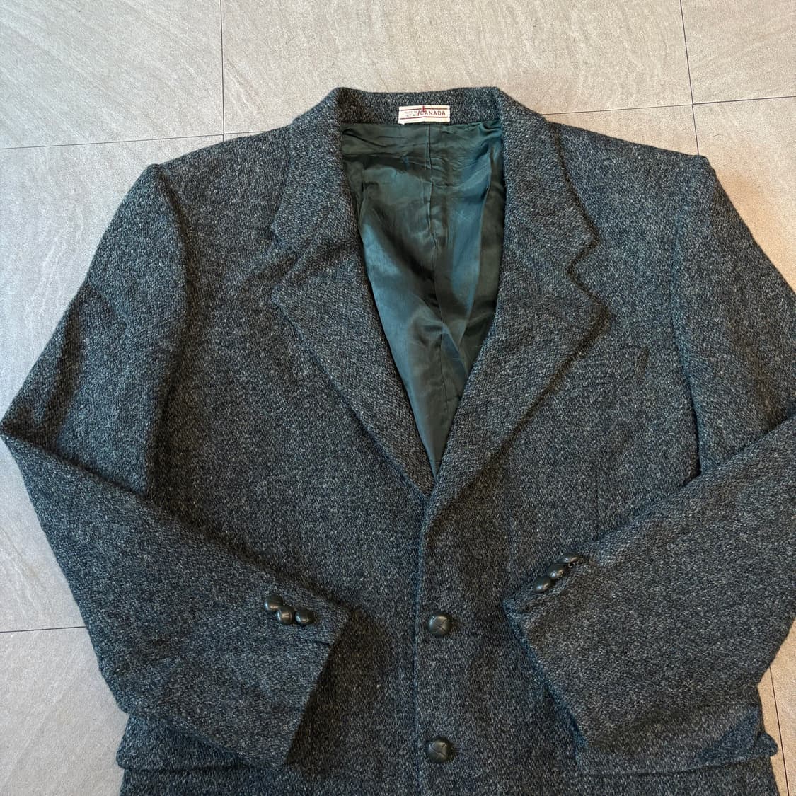 90년대 캐나다 생산 해리스트위드 울 자켓 상품이미지3