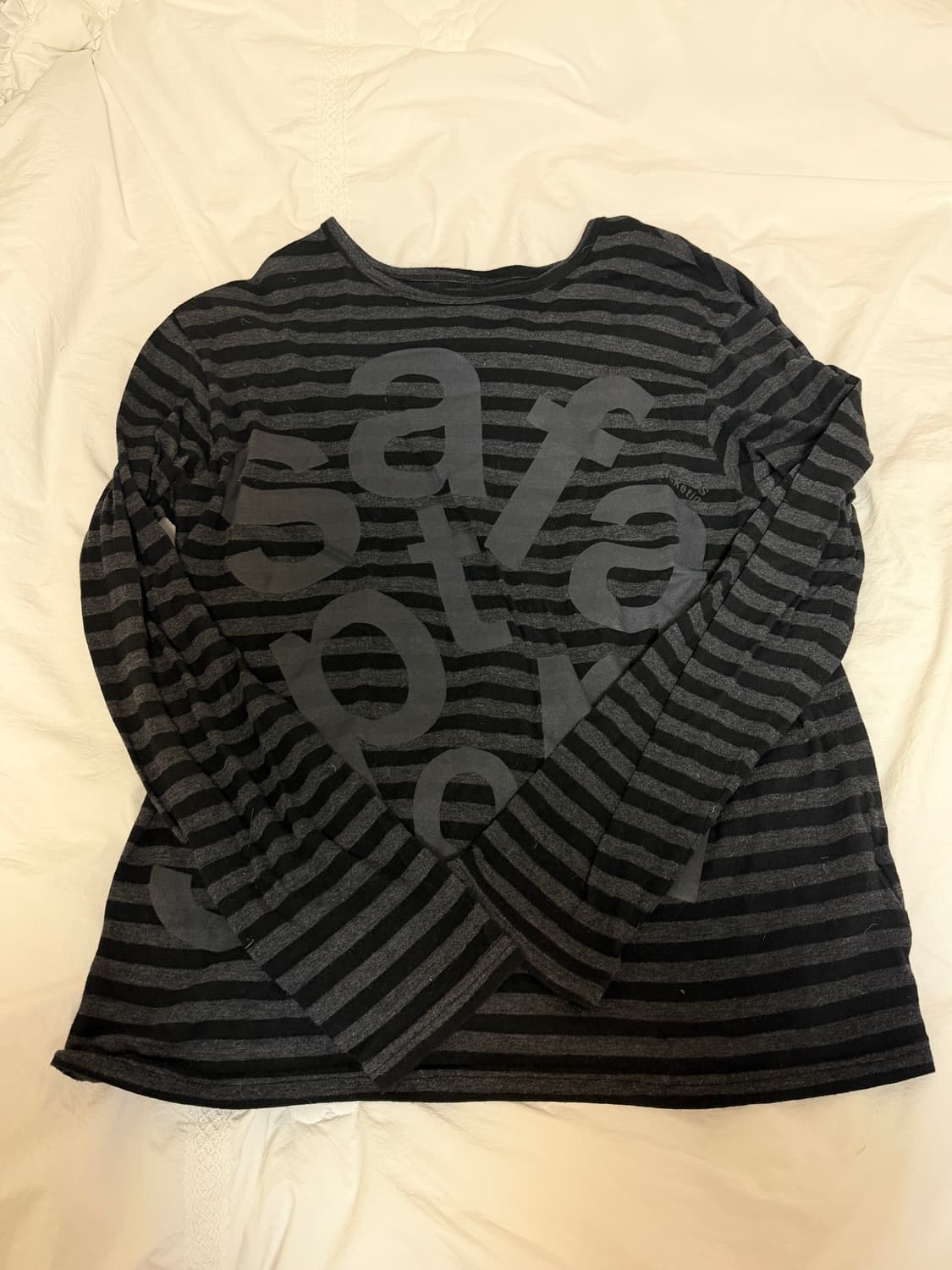 사파리스팟 티켓팅 스트라이프 보더 티 블랙 상품이미지2