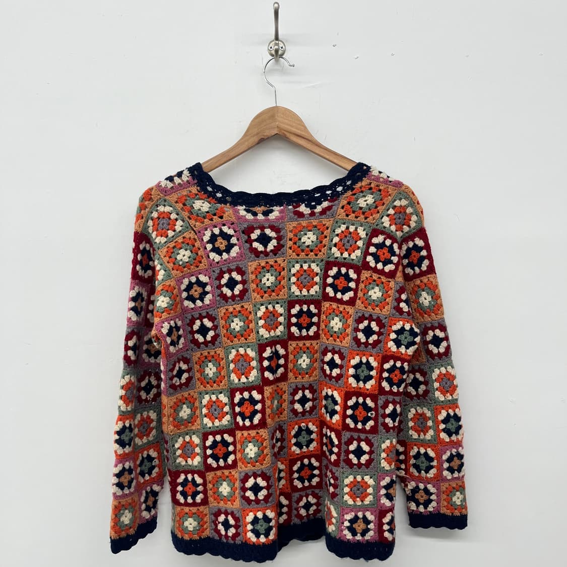 빈티지 모티브 뜨개 가디건 여m 상품이미지4