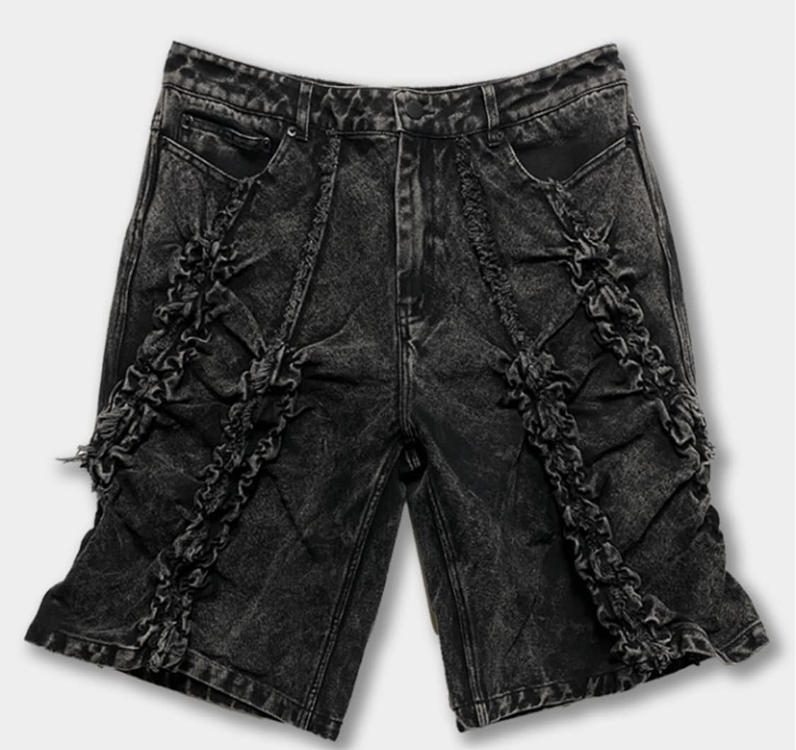 폰더 데님 쇼츠 상품이미지1