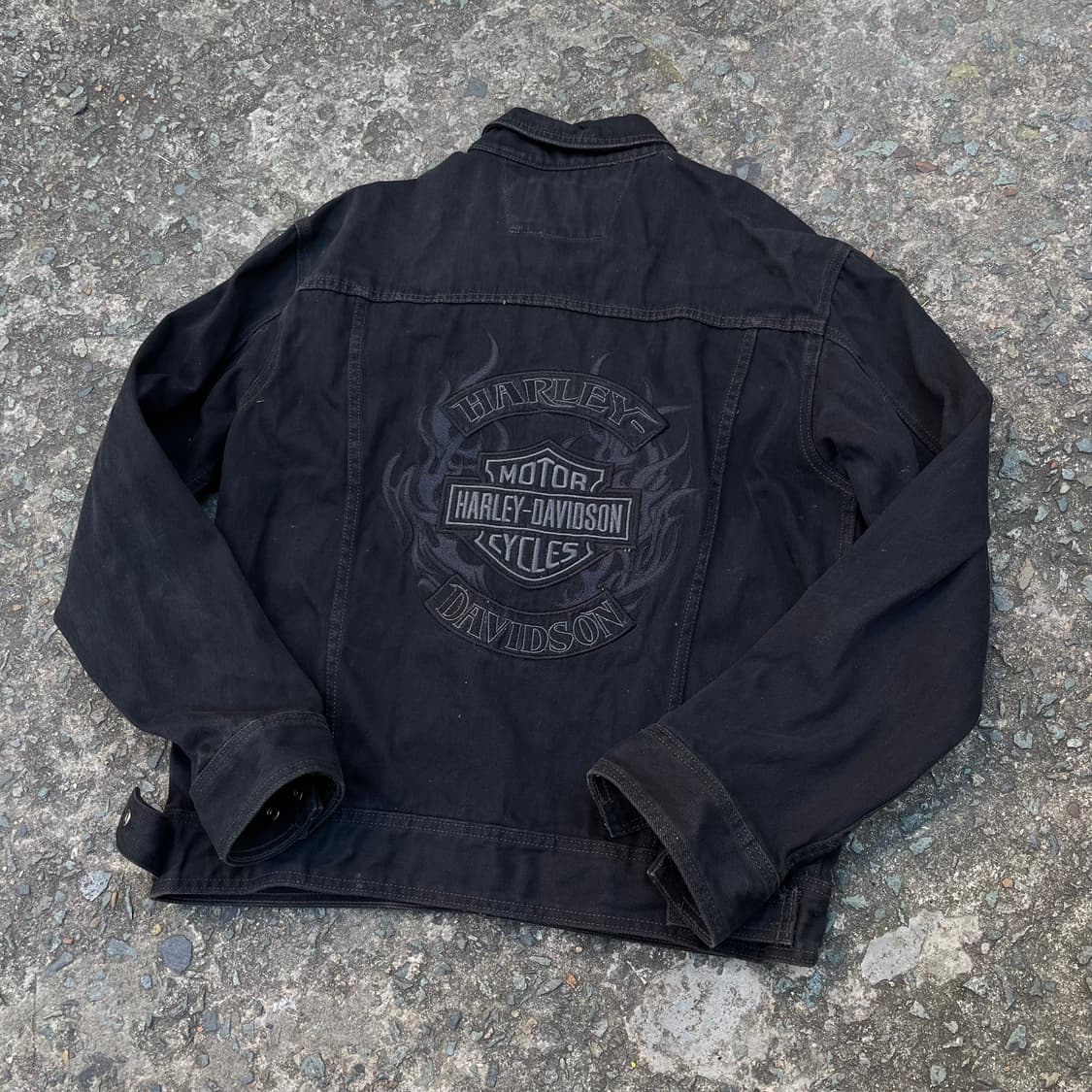 할리데이비슨 빅로고 흑청 데님자켓 상품이미지7