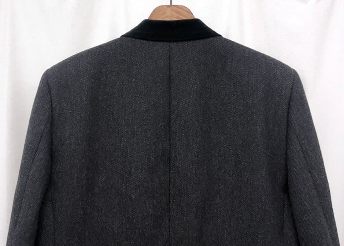 생로랑 14FW 벨벳라펠 체스터 필드 코트 상품이미지5