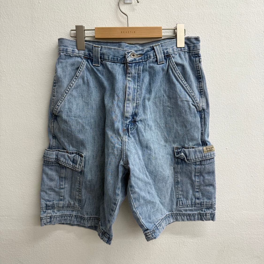90S 랭글러 데님 카고 반바지 (32) 상품이미지1