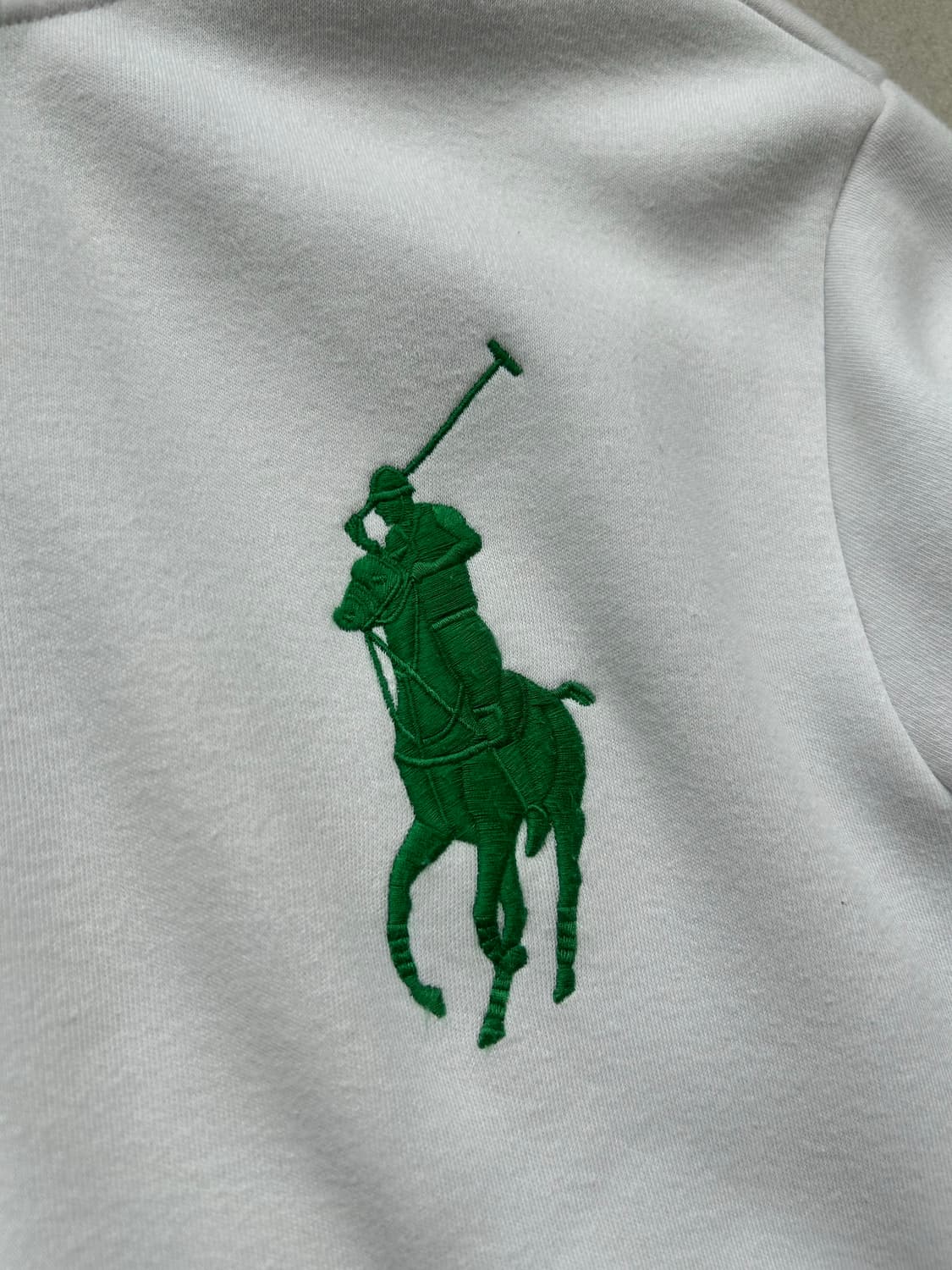 (유일매물) 폴로 빅포니 이탈리아 화이트 집업 져지 상품이미지4