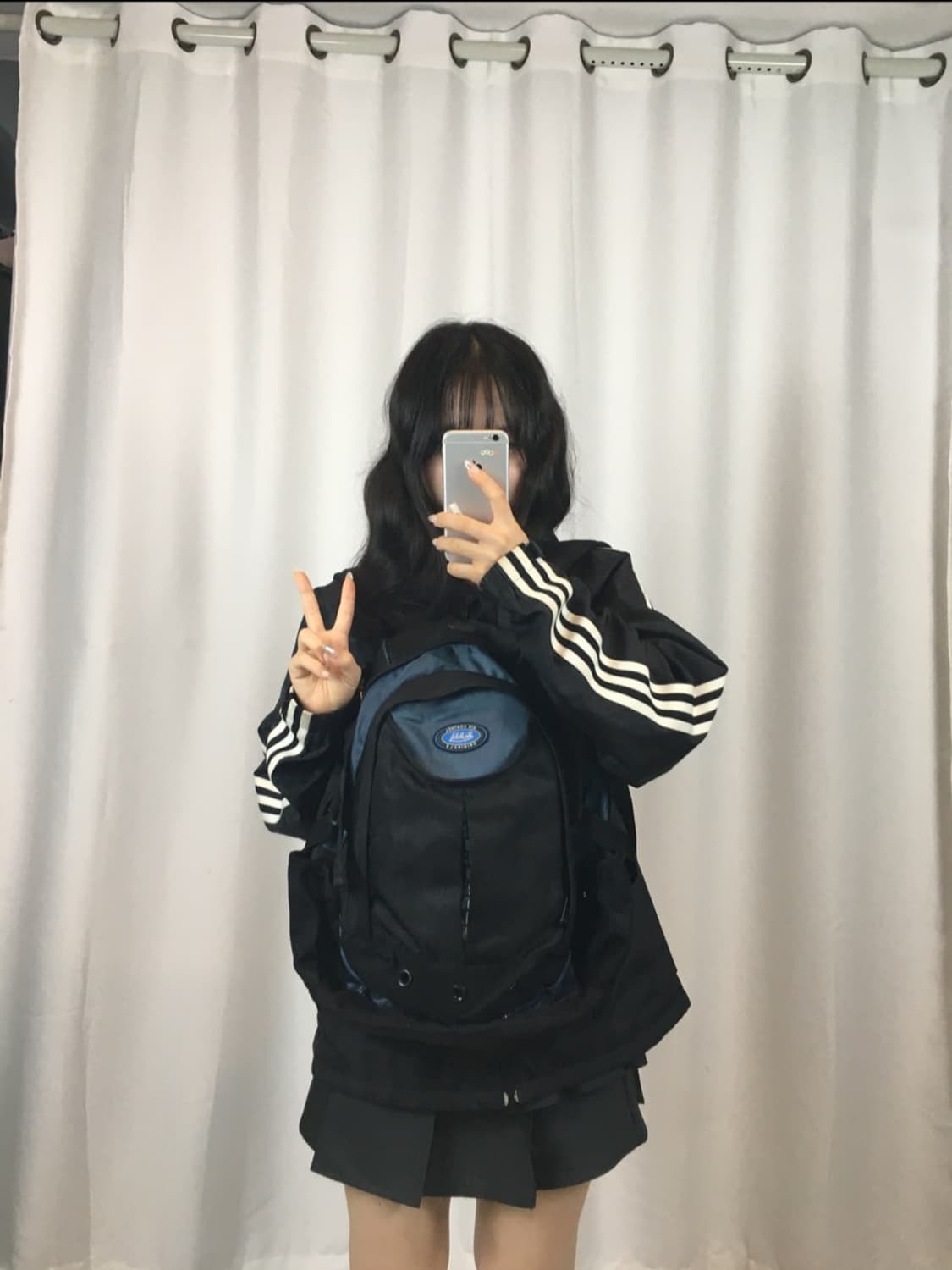Von Dutch 본더치 스쿨 백 백팩 y2k 가방 블루 상품이미지5