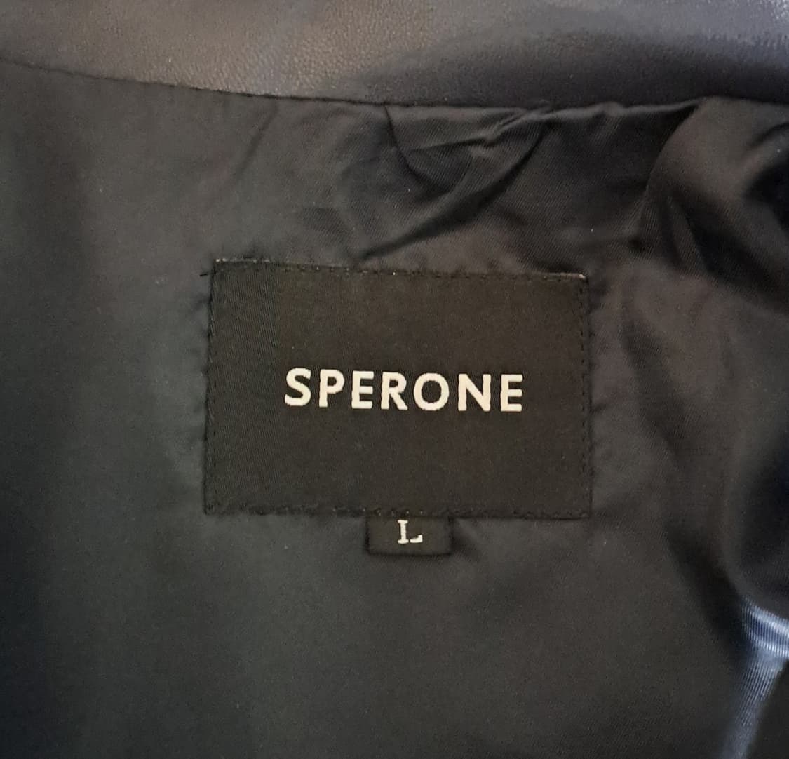 (새상품급) 스페로네 A-2 비건 레더 자켓 L B418 상품이미지8