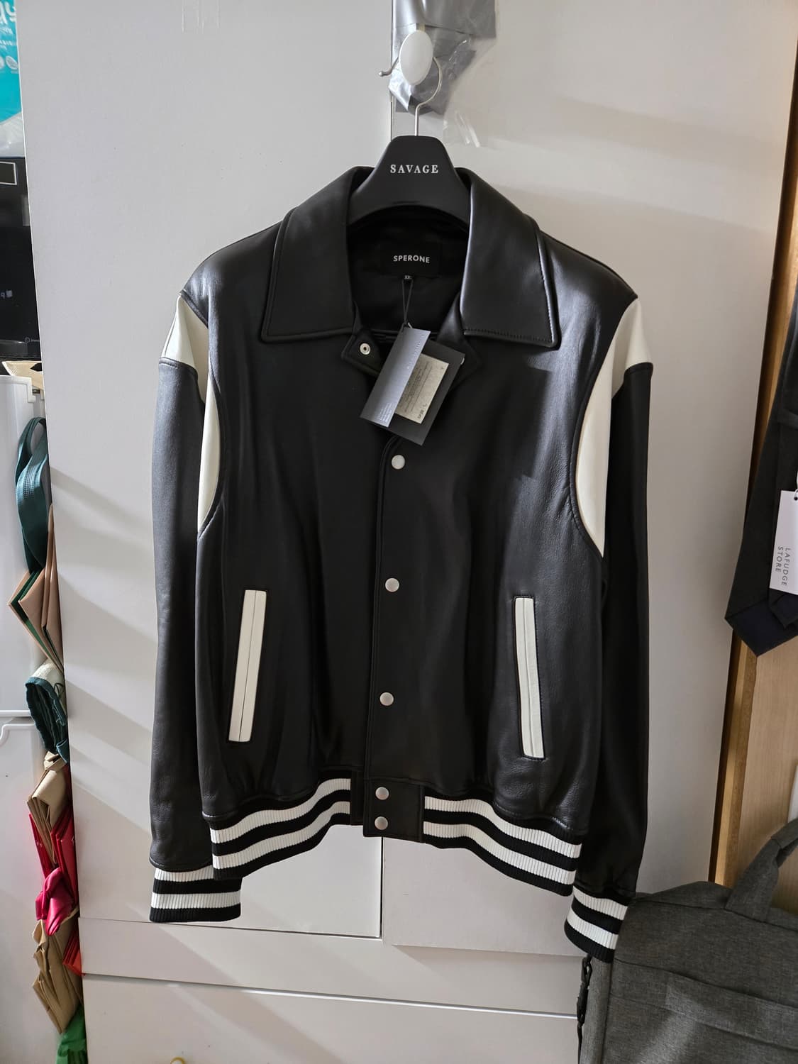 스페로네 [새상품/XXL] 램스킨 스타디움 자켓 바시티 110 115 상품이미지3