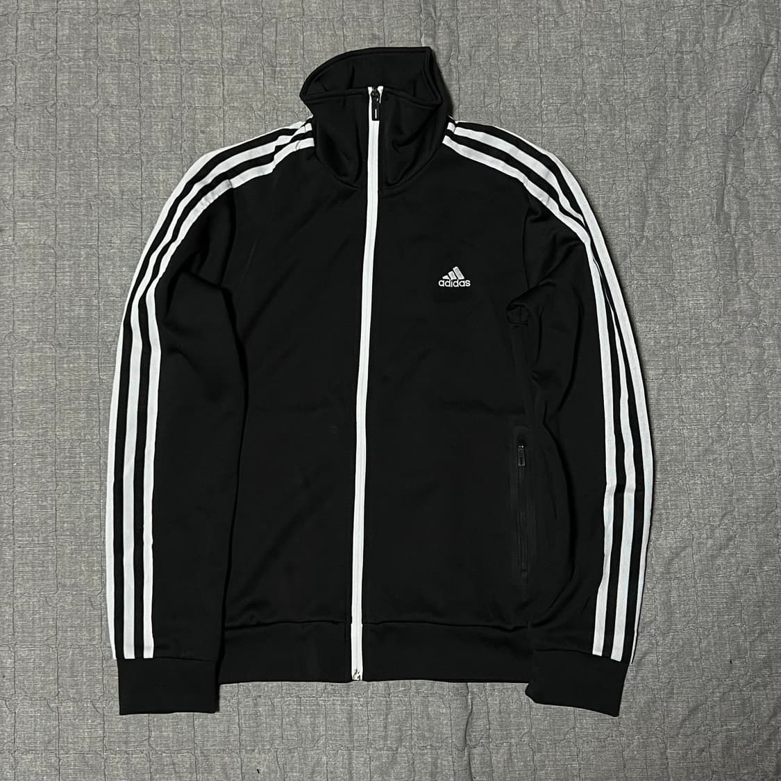 아디다스 져지 블랙 M 트랙탑 삼선 집업 츄리닝 Y2K 상품이미지1