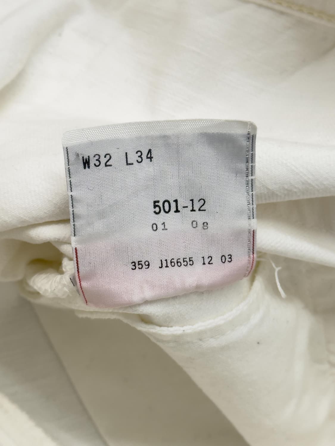 리바이스 501 화이트 데님 상품이미지6