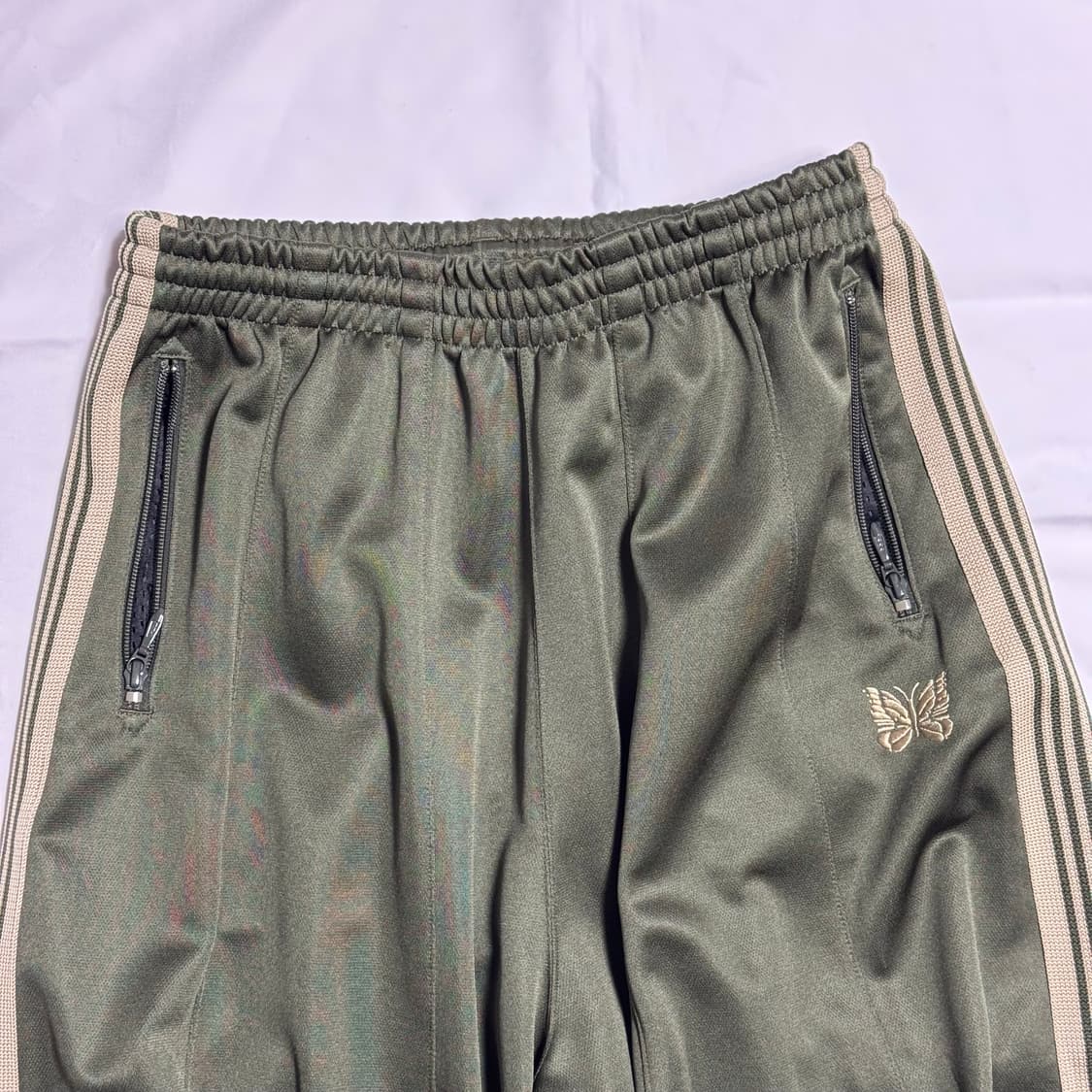 [XS] 니들스 x LHP H.D. 트랙 팬츠 폴리 스무스 와이드 올리브 상품이미지5