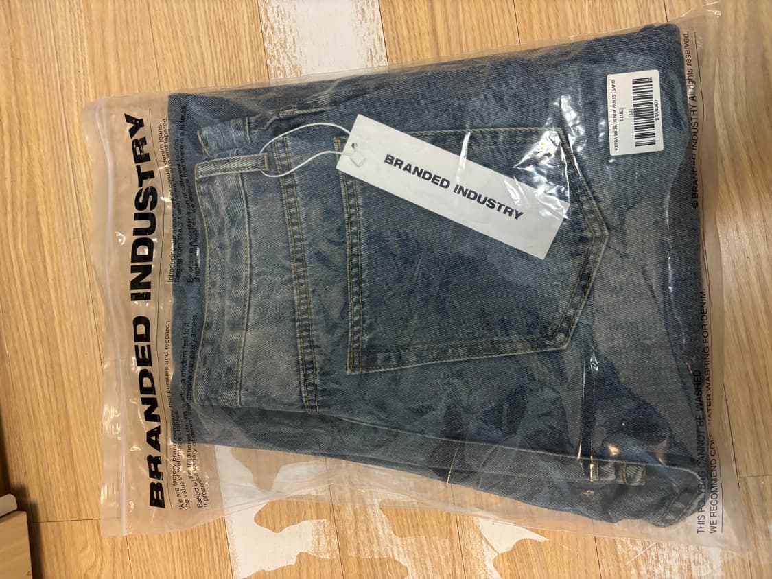 브랜디드 EXTRA WIDE DENIM PANTS [SAND BLUE] 상품이미지3