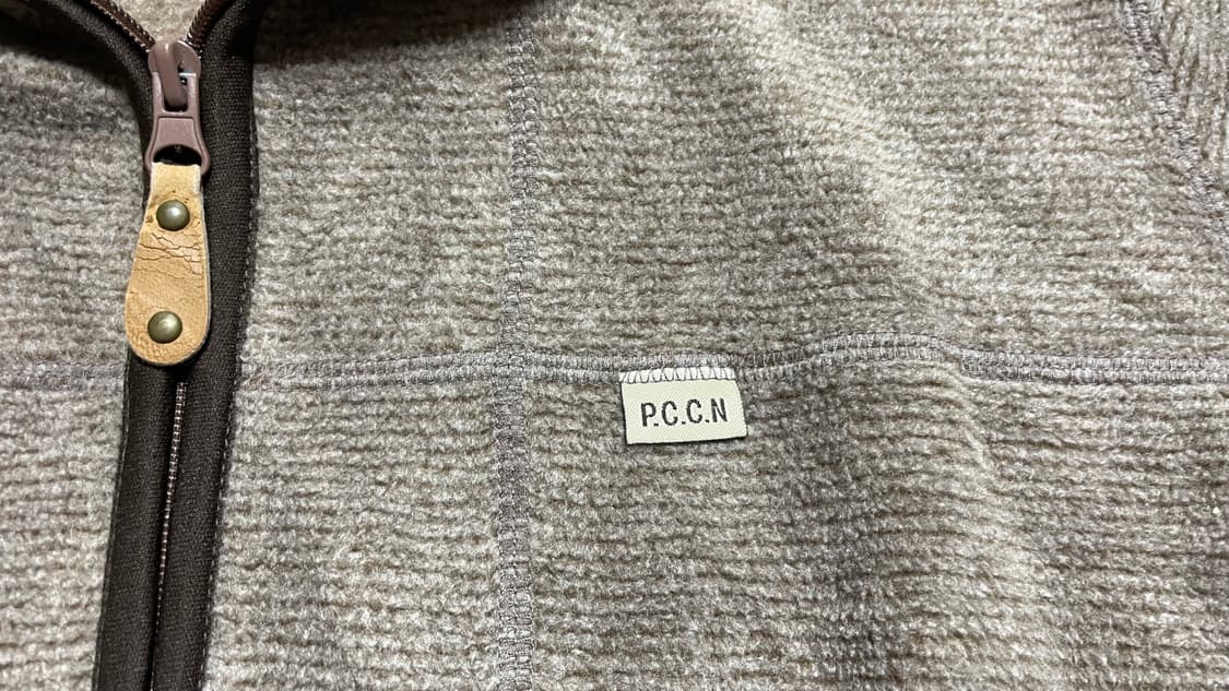 JPN 00s 일본 빈티지 Y2K 올드스쿨 브라운 니트 집업 플리스 자켓 상품이미지7