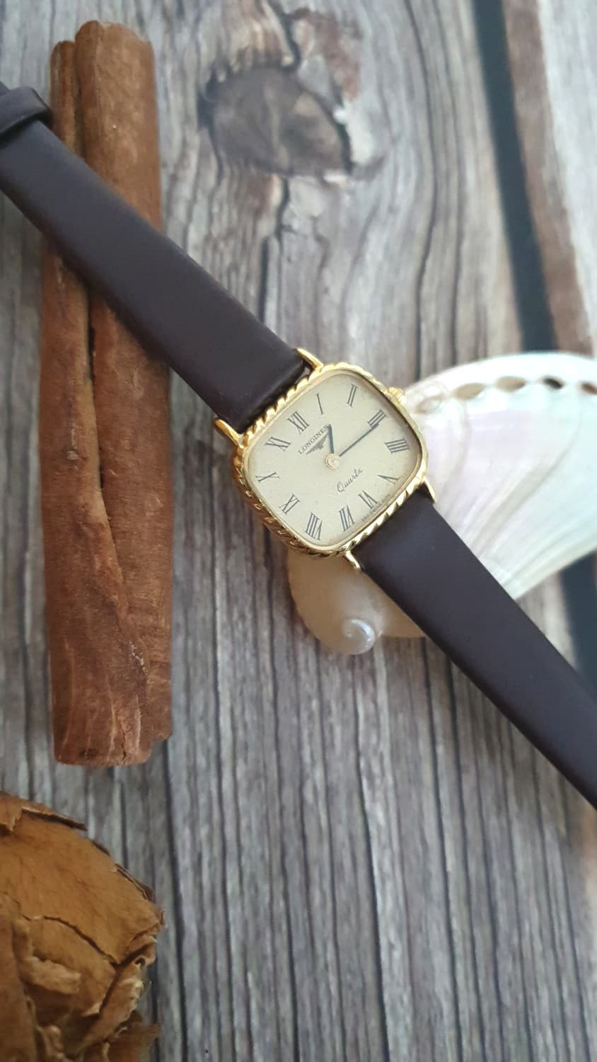 정품 론진 스퀘어 쿠션 케이스 드레스워치 상품이미지6