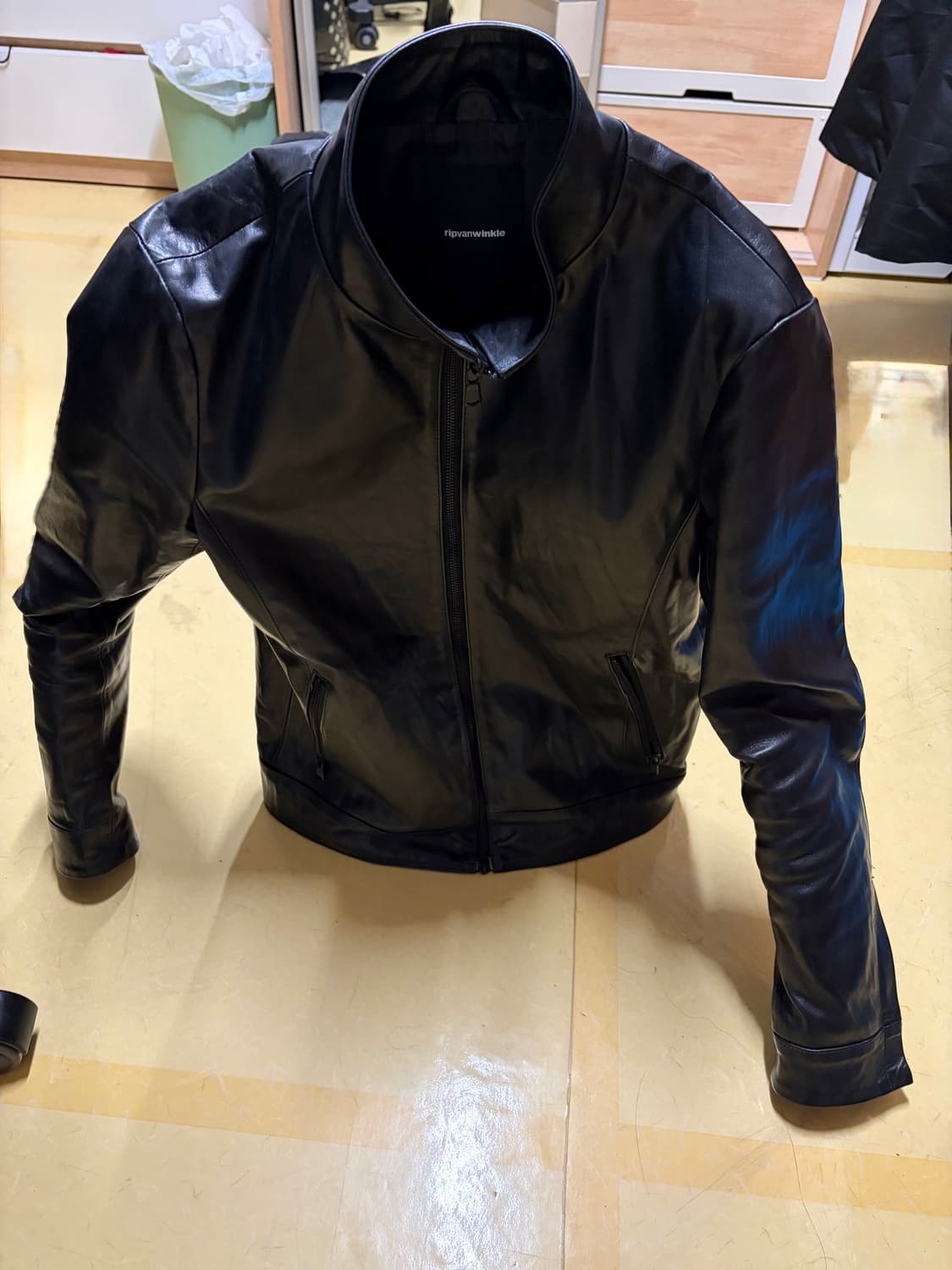 Rip van winkle 홀스 하이드 하이넥 레더 자켓 3 상품이미지6