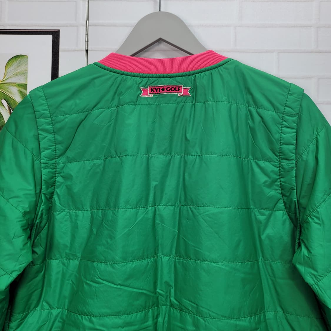 김영주 골프 방풍 패딩 긴팔 티셔츠 골프웨어 100사이즈 새상품급 상품이미지7