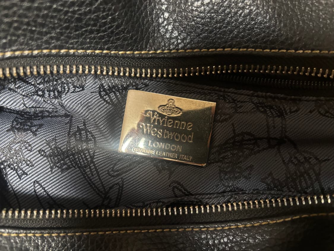 비비안웨스트우드 체크 토트백 상품이미지3