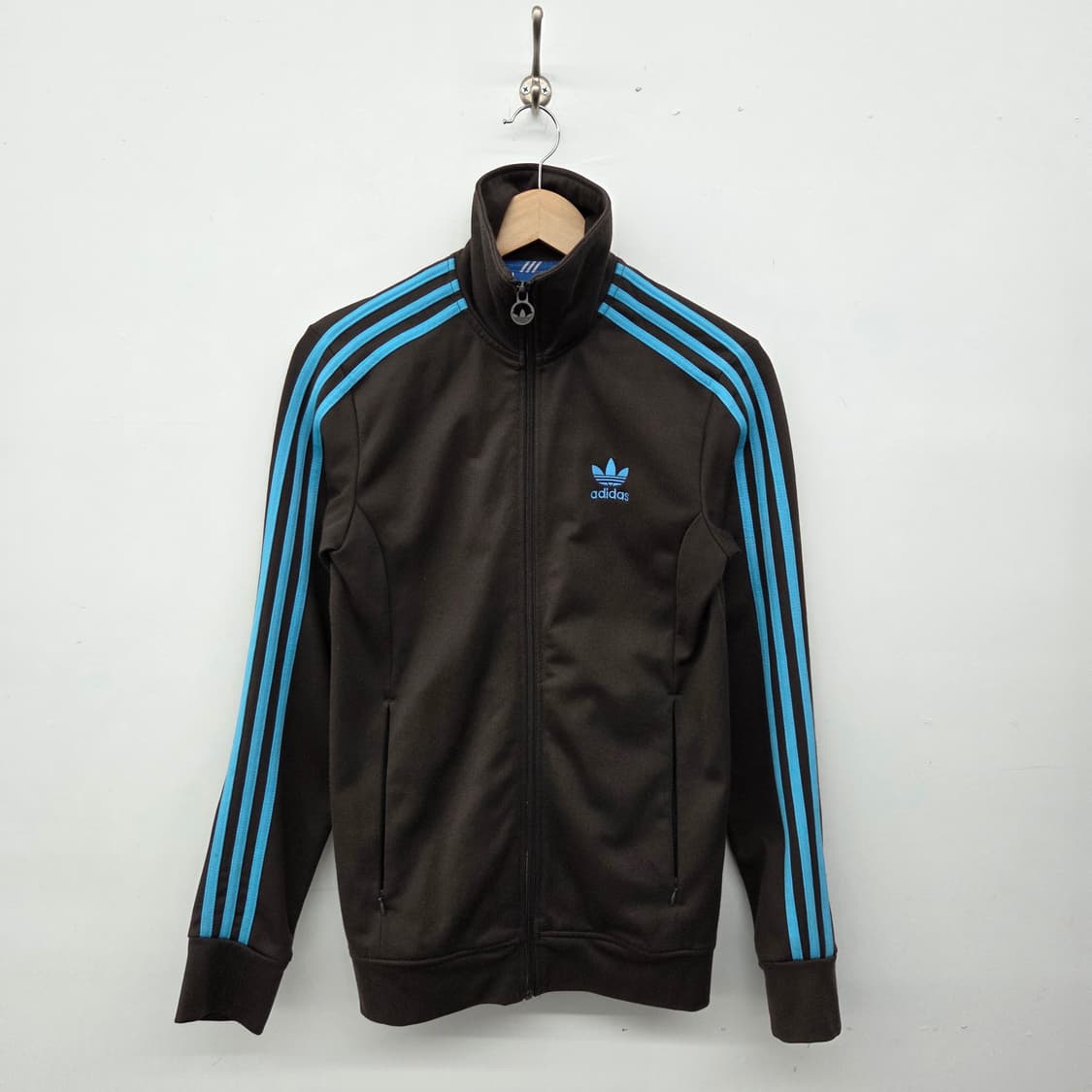 아디다스져지 삼선 트랙탑 브라운/블루 여m 상품이미지1