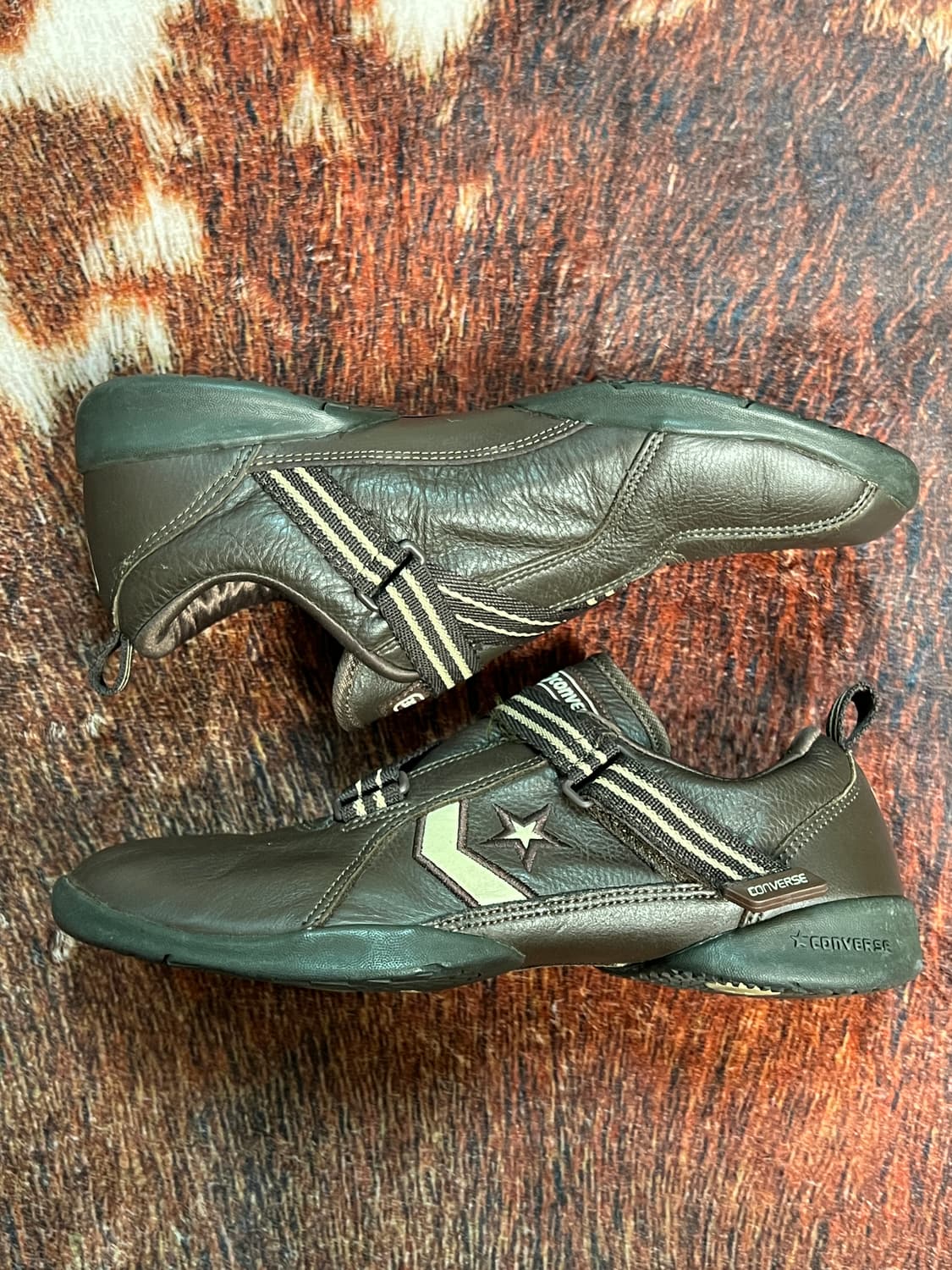 컨버스 빈티지 브라운 발레코어 슈즈 240~250 (양발 사이즈 다름) 상품이미지1