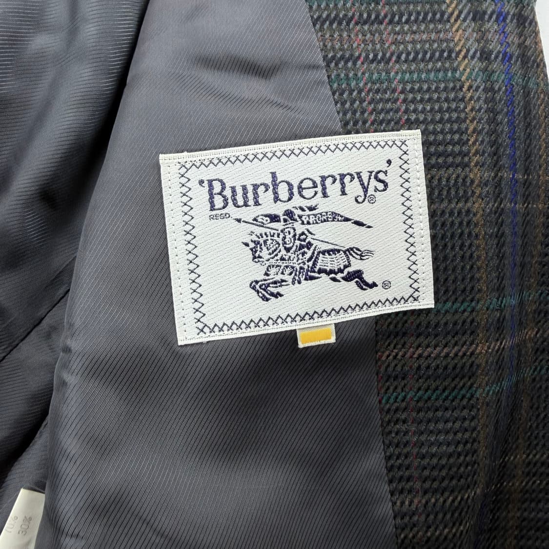 90s 버버리 더블 블레스트 체크 자켓 상품이미지6