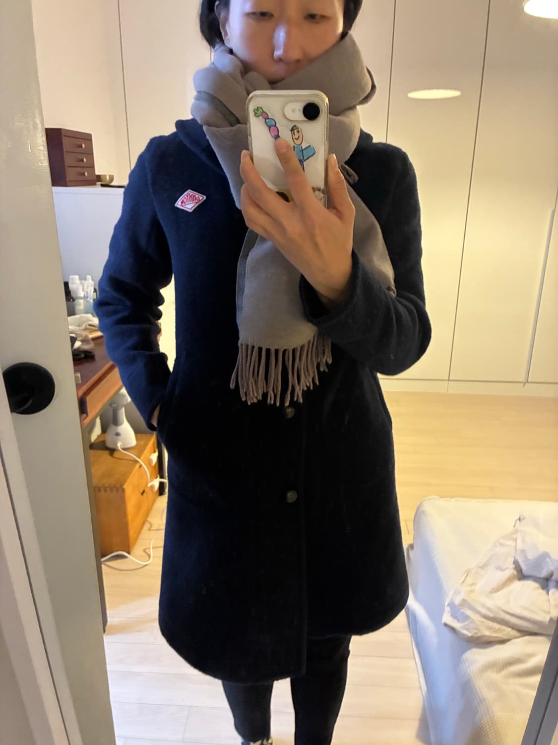 Danton 울혼방코트 34 사이즈 상품이미지7