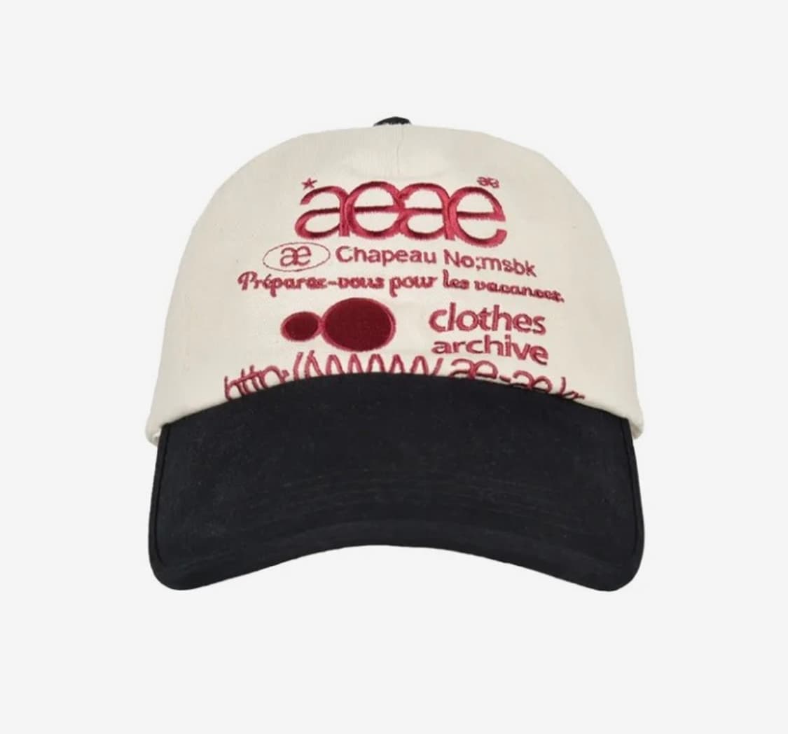 에이이에이이 웹로고 블랙 모자 상품이미지1