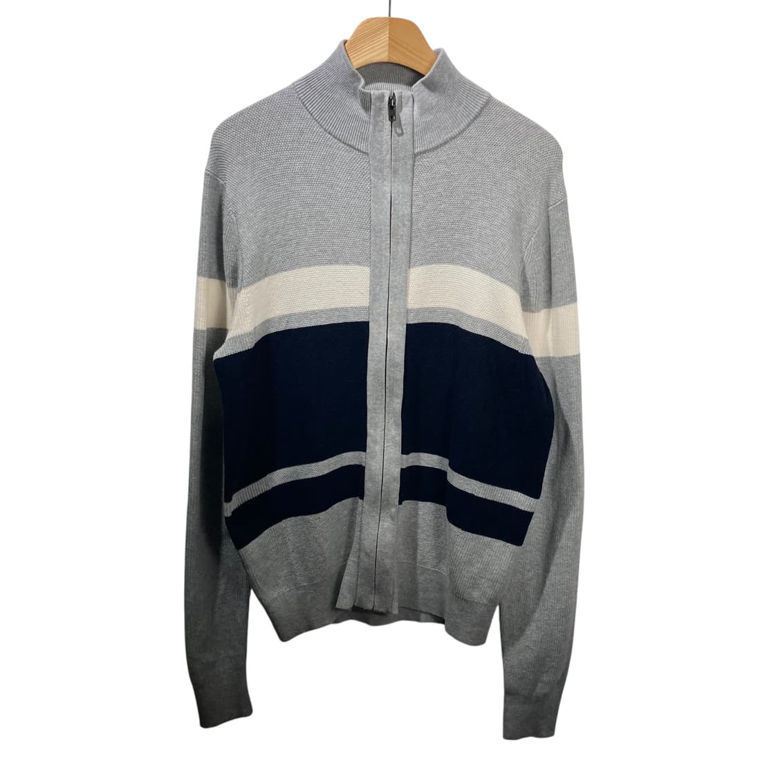타미힐피거 배색 니트집업 상품이미지2