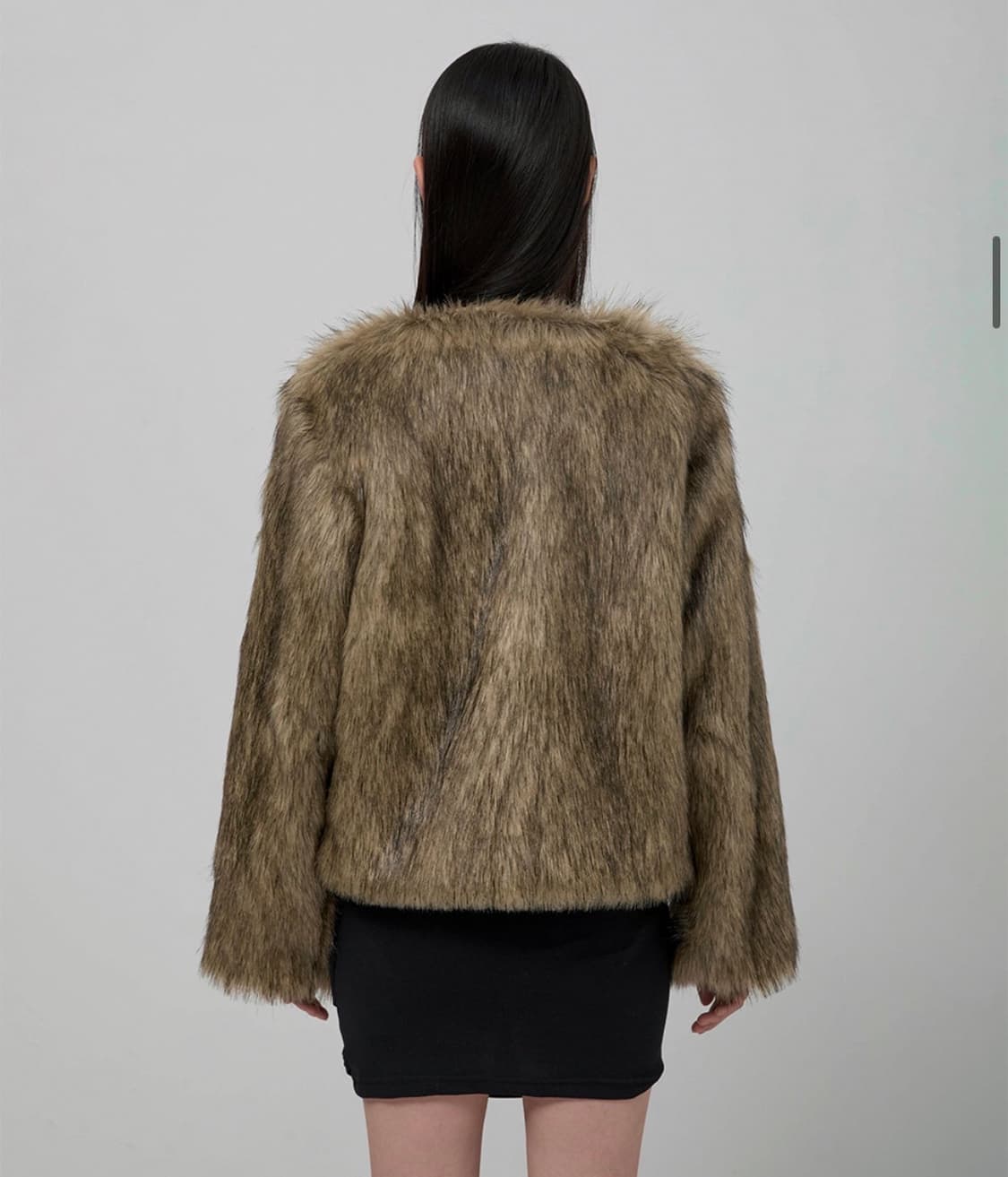 플레어업 퍼자켓 브라운 1사이즈 상품이미지2