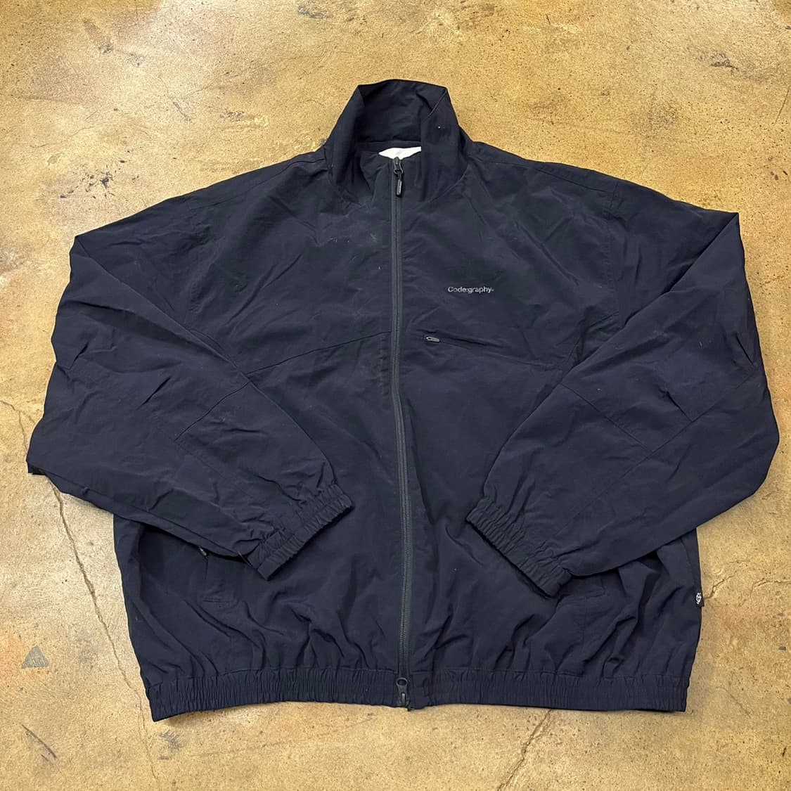[정품/L] Code:graphy 네이비 바람막이 자켓 b16 상품이미지3