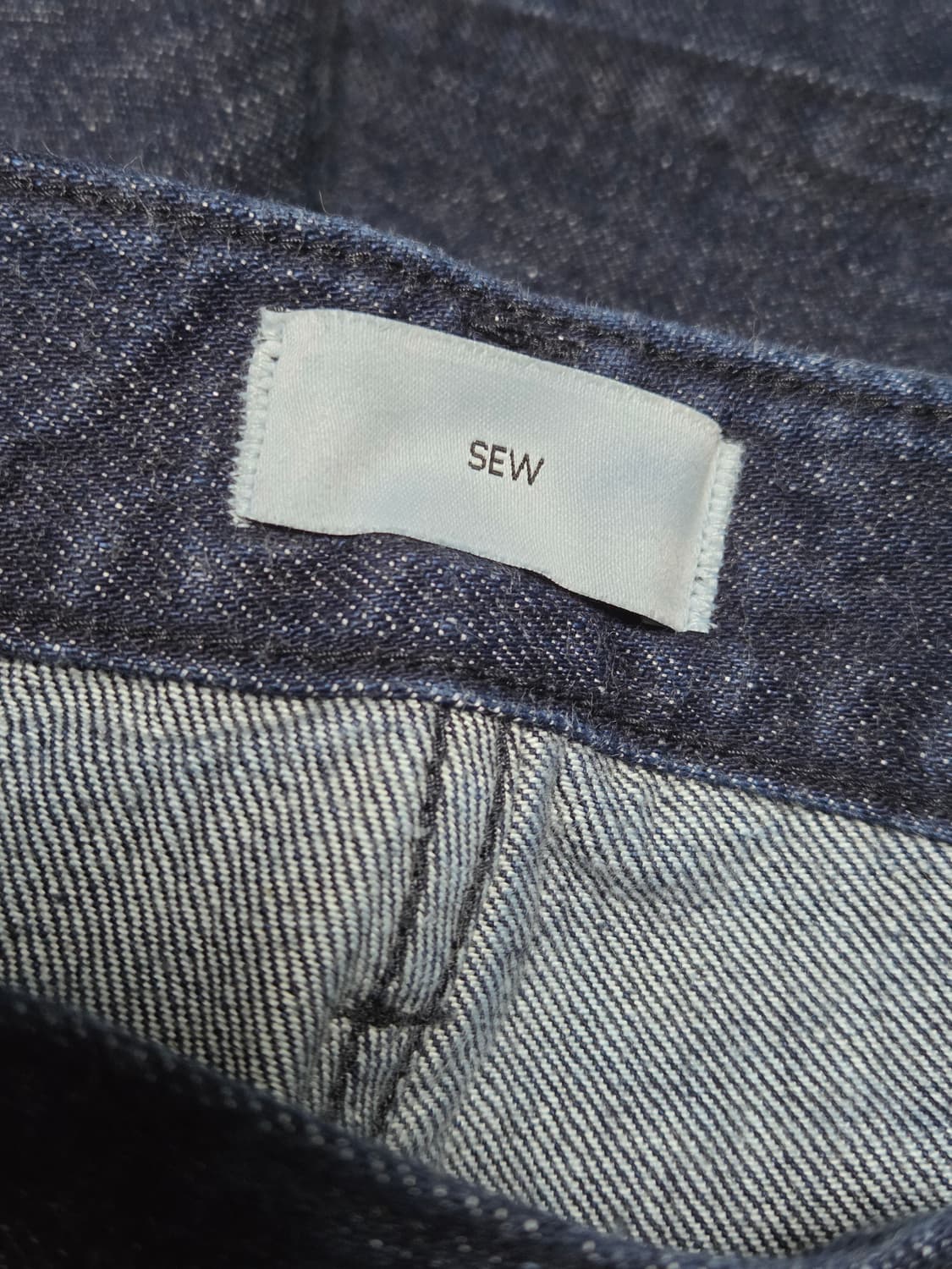 SEW 스트레이트 셀비지 데님 논워시드 2사이즈 상품이미지5