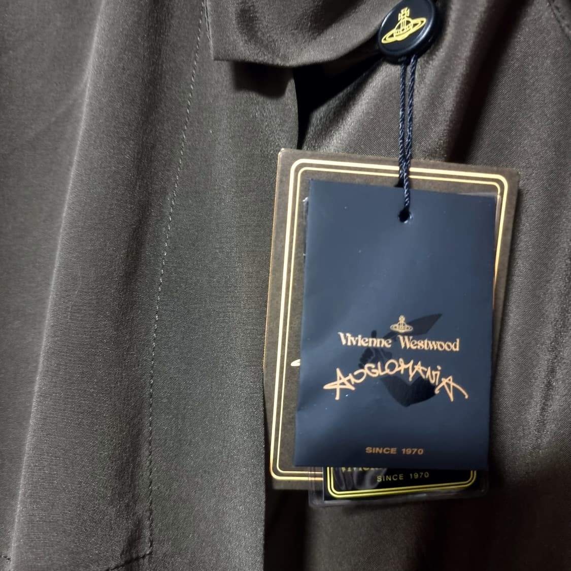비비안웨스트우드 앵글로매니아 실크100% 트렌치코트 (표기38) 새상품 상품이미지9