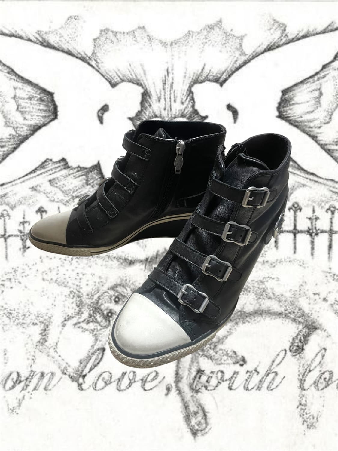 00s Belted Wedge Sneakers 애쉬 하이탑 스니커즈 40 상품이미지2