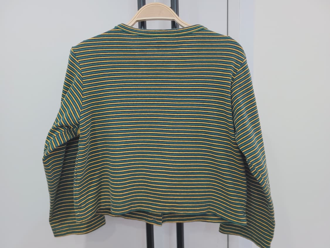 디어스토커 스트라이프 크롭 티셔츠 가디건 55~66 상품이미지5