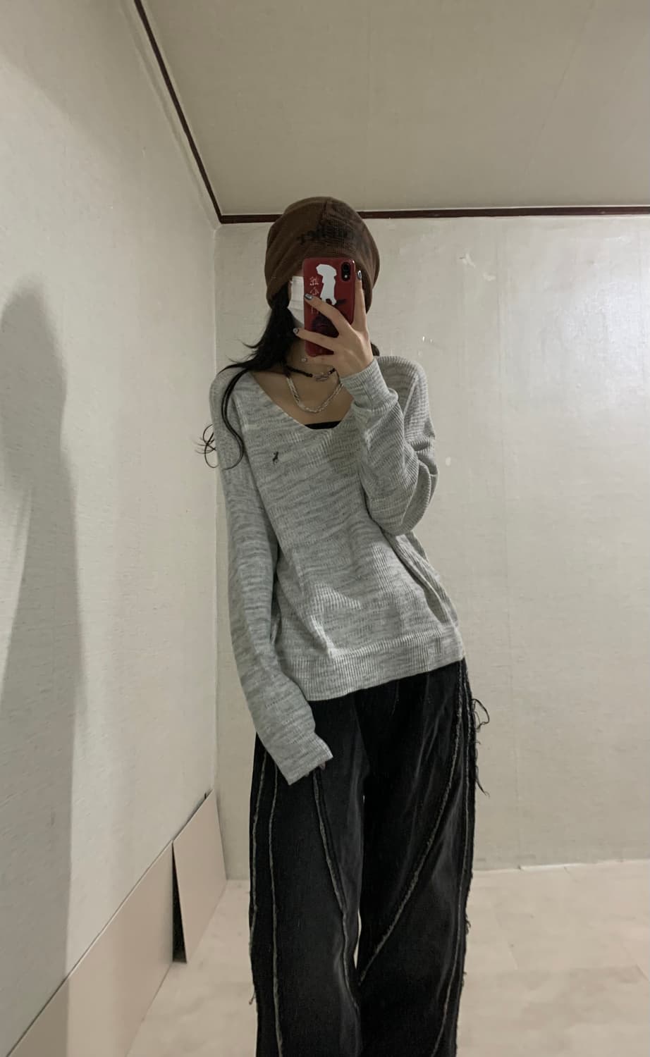 Abercrombie oatmeal gray knit 상품이미지4