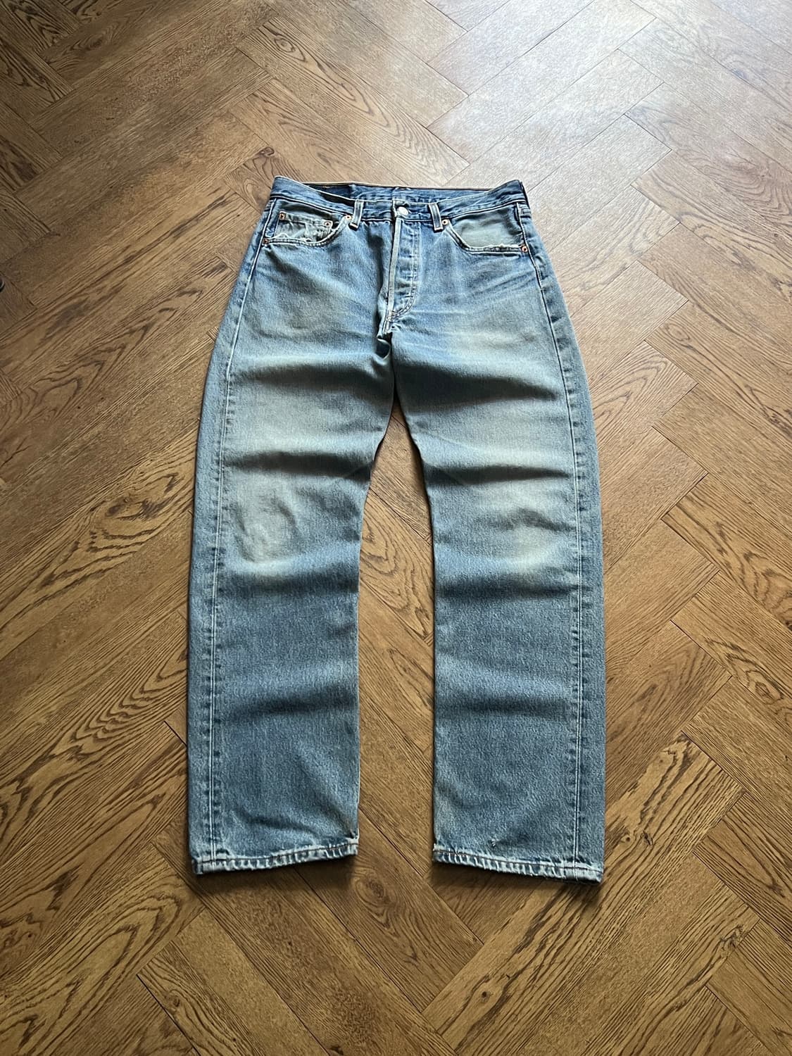 [33]90's 리바이스 501 Made in USA 데님 팬츠 S35 상품이미지1