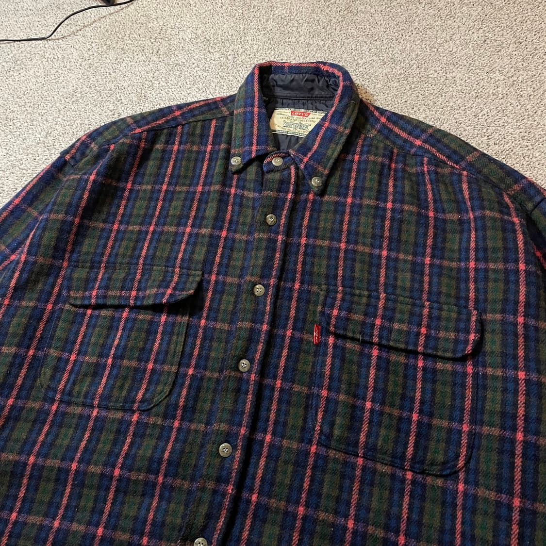 리바이스 체크 울 셔츠 상품이미지2