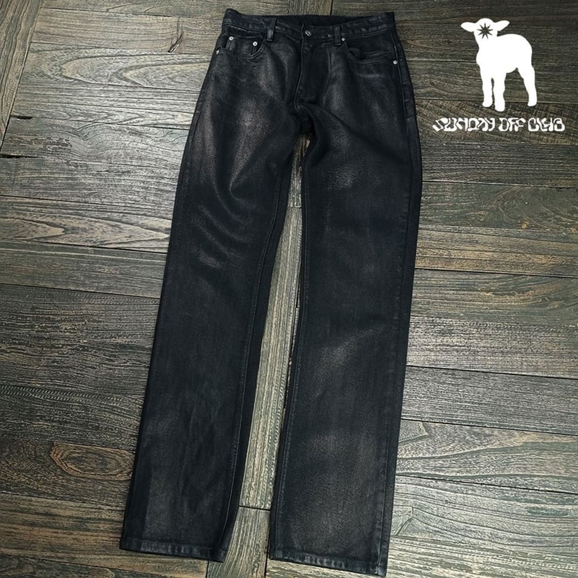 [선데이오프클럽] 26S/S 왁스드 코딩 스트레이트 레그 진 M20235 상품이미지1